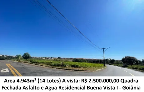 Lote/Terreno à venda, 4943m² no Residencial Buena Vista I, Goiânia