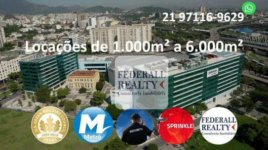 Sala Comercial para alugar, 1693m² no Cidade Nova, Rio de Janeiro