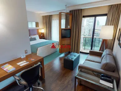 Flat com 1 Quarto à venda, 30m² no Cidade Monções, São Paulo
