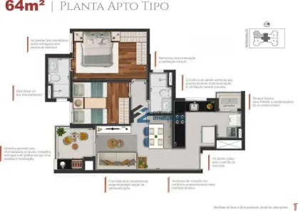 Apartamento com 2 Quartos à venda, 64m² no Campestre, Santo André