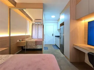 Apartamento com 1 Quarto para alugar, 21m² no Paraíso, São Paulo