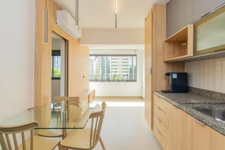 Apartamento com 1 Quarto para alugar, 32m² no Indianópolis, São Paulo