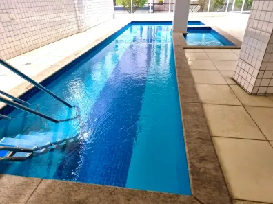 Apartamento com 2 Quartos para alugar, 80m² no Guilhermina, Praia Grande