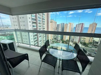 Apartamento com 3 Quartos para alugar, 98m² no José Menino, Santos