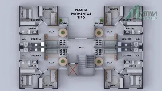 Apartamento com 2 Quartos à venda, 50m² no Parque Xangri-Lá, Contagem