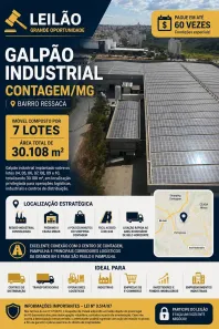 Galpão/Depósito/Armazém com 1 Quarto à venda, 30000m² no São Joaquim, Contagem