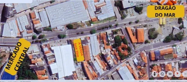 Lote/Terreno à venda, 275m² no Centro, Fortaleza