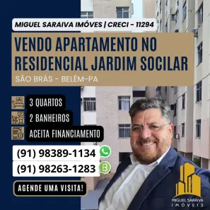 Apartamento com 2 Quartos à venda, 97m² no São Brás, Belém