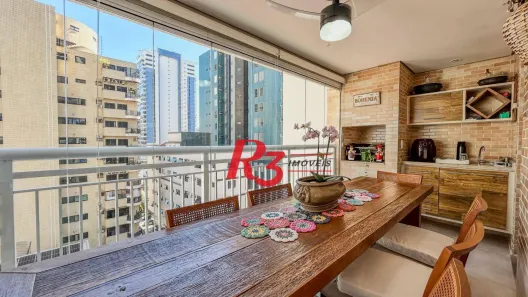 Apartamento com 3 Quartos à venda, 130m² no Gonzaga, Santos