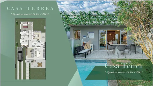 Casa de Condomínio com 3 Quartos à venda, 100m² no Jardins Berlim, Senador Canedo