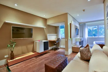 Flat com 1 Quarto à venda, 54m² no Cidade Monções, São Paulo