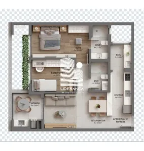 Apartamento com 2 Quartos à venda, 77m² no Cacupé, Florianópolis