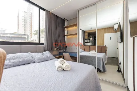 Apartamento com 1 Quarto para alugar, 19m² no Água Verde, Curitiba