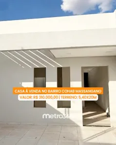 Casa com 2 Quartos à venda, 108m² no COHAB Massangano, Petrolina