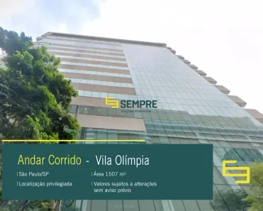 Imóvel Comercial para alugar, 1508m² no Vila Olímpia, São Paulo