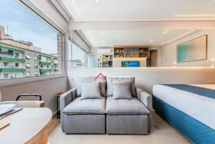 Apartamento com 1 Quarto para venda ou aluguel, 22m² no Boqueirão, Santos