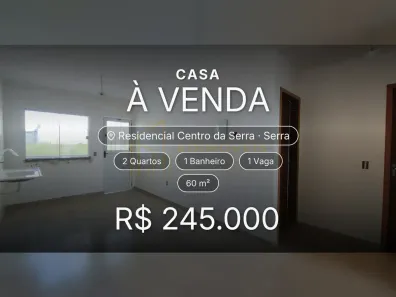 Casa com 2 Quartos à venda, 60m² no Residencial Centro da Serra, Serra