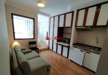Flat com 1 Quarto para alugar, 33m² no Cerqueira César, São Paulo