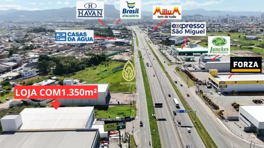Galpão/Depósito/Armazém para alugar, 1364m² no Pachecos, Palhoça
