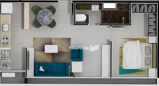 Apartamento com 1 Quarto à venda, 72m² no Itoupava Seca, Blumenau