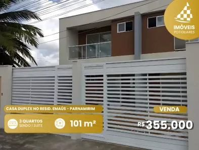 Casa com 3 Quartos à venda, 101m² no Emaús, Parnamirim