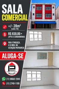 Sala Comercial para alugar, 28m² no Vila Ré, São Paulo