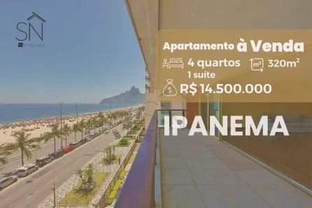 Apartamento com 4 Quartos à venda, 320m² no Ipanema, Rio de Janeiro