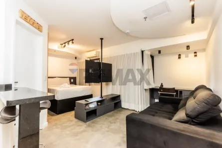 Flat com 1 Quarto para alugar, 35m² no Brooklin Paulista, São Paulo