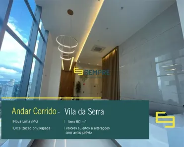 Sala Comercial para alugar, 50m² no Vila da Serra, Nova Lima