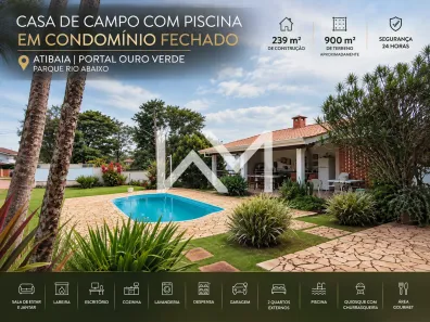 Fazenda/Sítio com 3 Quartos à venda, 239m² no Ponte Alta, Atibaia