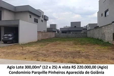 Lote/Terreno à venda, 300m² no Parqville Pinheiros, Aparecida de Goiânia