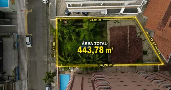 Lote/Terreno à venda, 445m² no Caiçara, Praia Grande