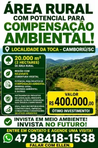 Lote/Terreno à venda, 20000m² no Área Rural de Camboriú, Camboriú