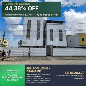 Apartamento com 2 Quartos à venda, 42m² no Gramame, João Pessoa