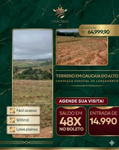 Lote/Terreno à venda, 500m² no Centro (Caucaia do Alto), Cotia