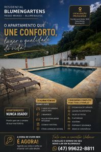 Apartamento com 3 Quartos à venda, 80m² no Passo Manso, Blumenau
