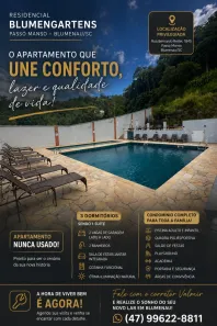 Apartamento com 3 Quartos à venda, 80m² no Passo Manso, Blumenau
