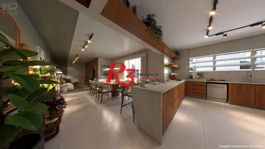 Apartamento com 3 Quartos à venda, 146m² no Ponta da Praia, Santos