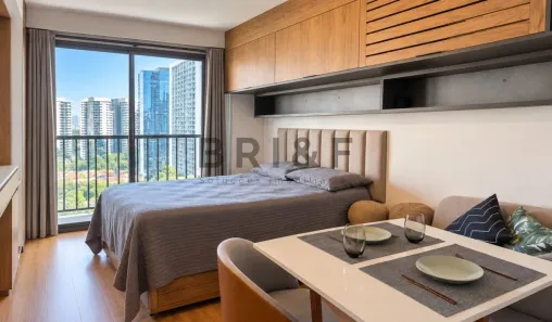 Apartamento com 1 Quarto para alugar, 28m² no Vila Cordeiro, São Paulo