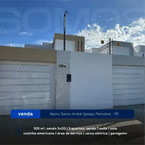 Casa com 3 Quartos à venda, 100m² no Cosme e Damião, Petrolina