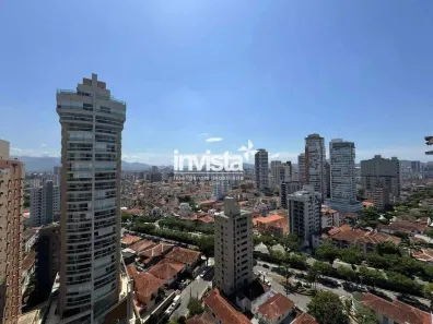 Apartamento com 3 Quartos para alugar, 118m² no Boqueirão, Santos