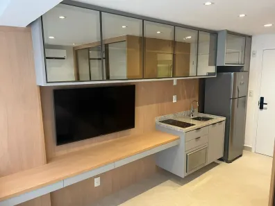 Apartamento com 1 Quarto para alugar, 25m² no Indianópolis, São Paulo