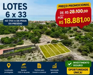 Lote/Terreno à venda, 198m² no Jacaúna, Aquiraz