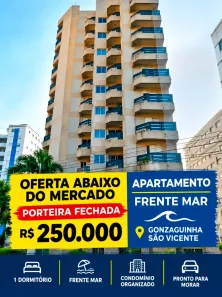 Apartamento com 1 Quarto à venda, 38m² no Centro, São Vicente