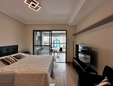 Apartamento com 1 Quarto para alugar, 32m² no Jardim das Acácias, São Paulo