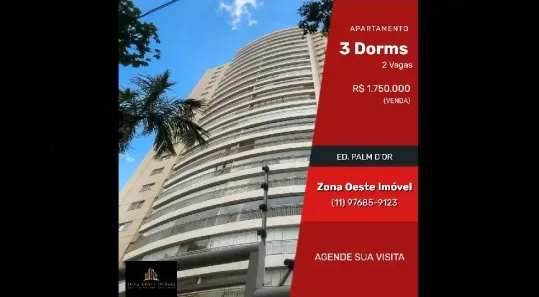 Apartamento com 3 Quartos à venda, 110m² no Alto da Lapa, São Paulo
