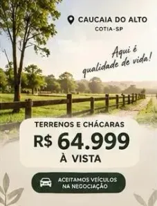 Lote/Terreno à venda, 500m² no Altos de Caucaia (Caucaia do Alto), Cotia
