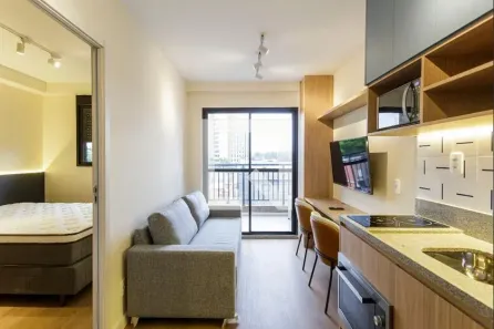 Kitnet com 1 Quarto à venda, 30m² no Indianópolis, São Paulo