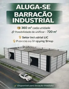 Galpão/Depósito/Armazém para alugar, 360m² no LIC Norte, Sinop
