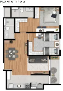 Apartamento com 2 Quartos à venda, 74m² no Pinheirinho, Vinhedo